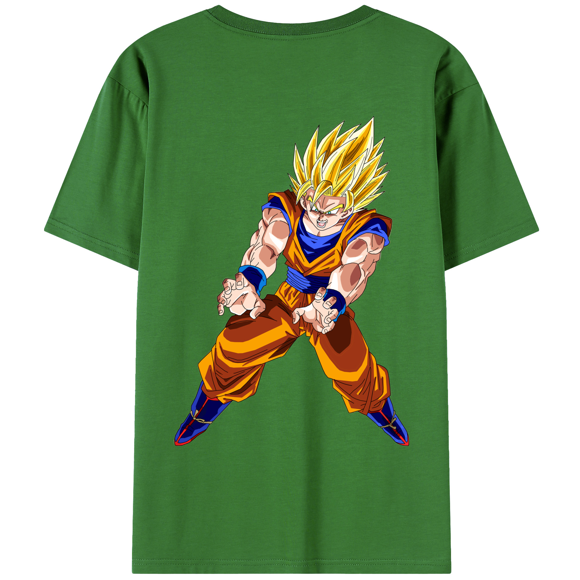 （画像用） ドラゴンボール 孫悟空（そん ごくう）Son Goku カカロット DRAGON BALL Kakarotto レディース半袖Tシャツ(バックプリント)